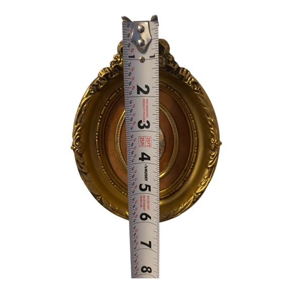 Vintage mini Fragonard ceramic & velvet gold framed pics. 3 pce - Picture 6 of 16